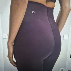 NWT Lululemon Athletica Glow UP Leggings in Deep Purple Size 2